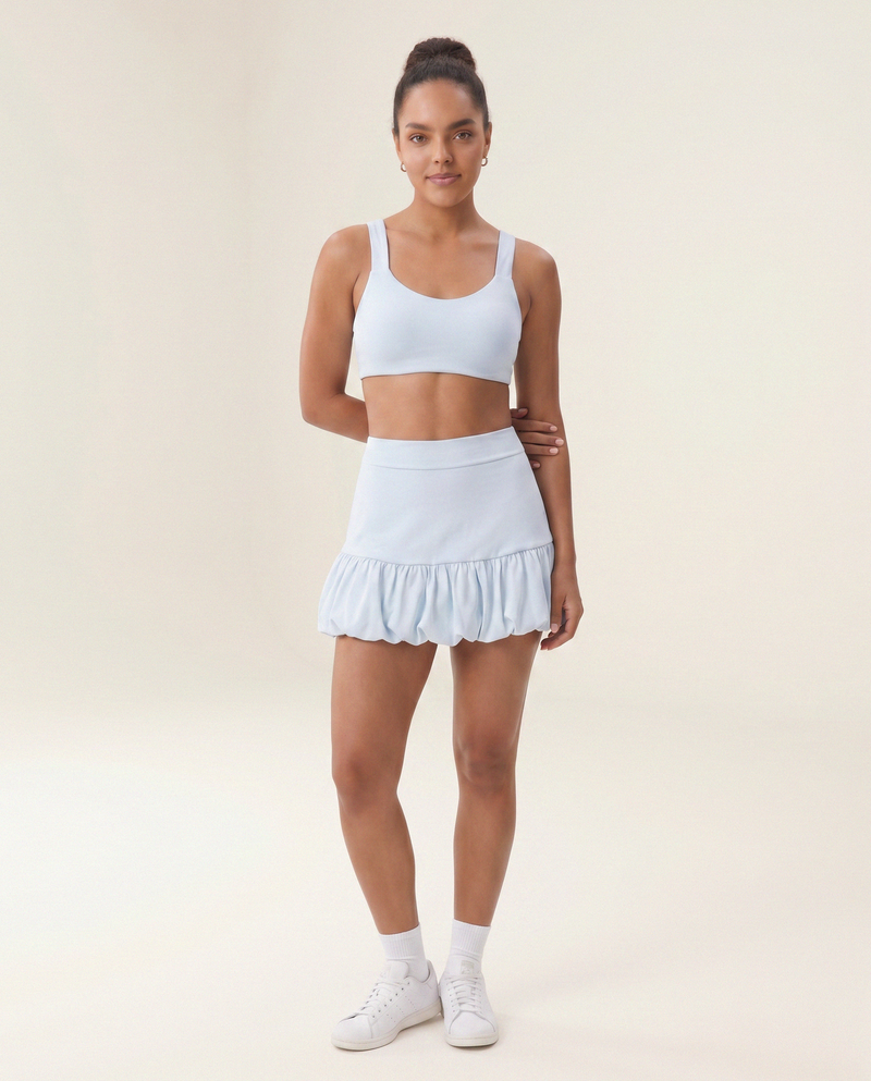 Bloom Skirt in Light Sky Blue
