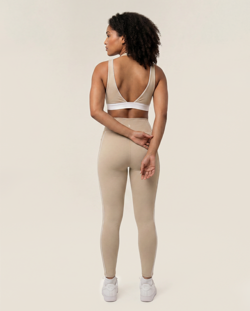 Load image 1 in gallery view. Double Take Leggings in Coconut Cream