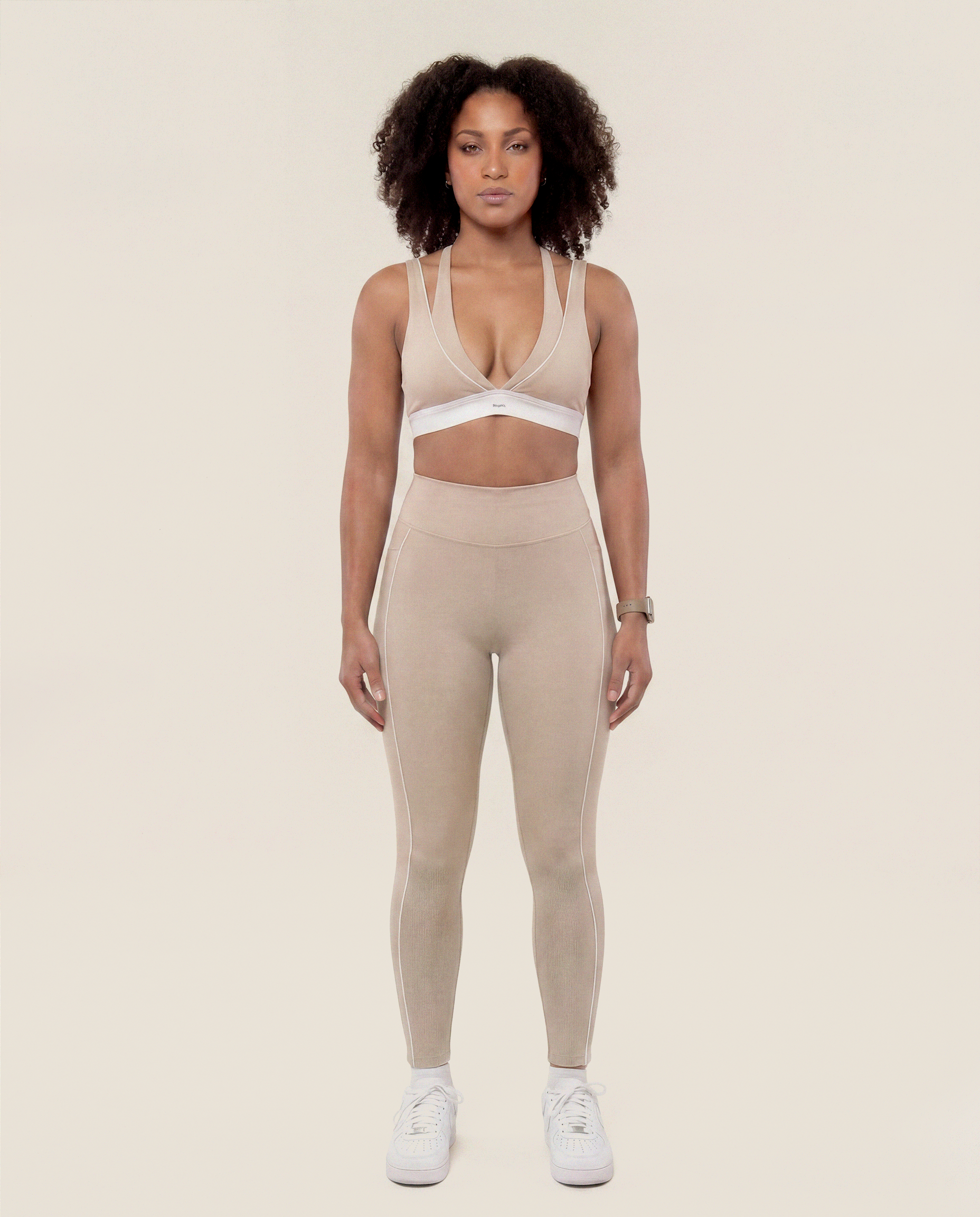 Double Take Leggings in Coconut Cream