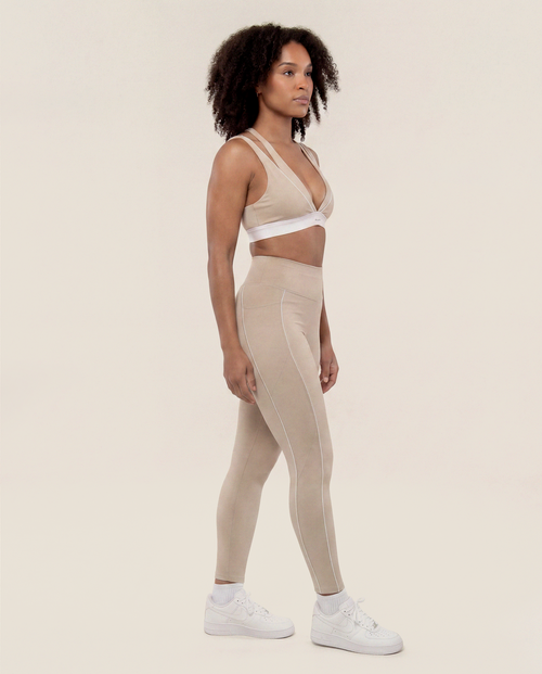 Load image 1 in gallery view. Double Take Leggings in Coconut Cream