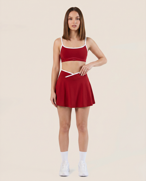 Load image 1 in gallery view. Muse Skirt in Cherry Red
