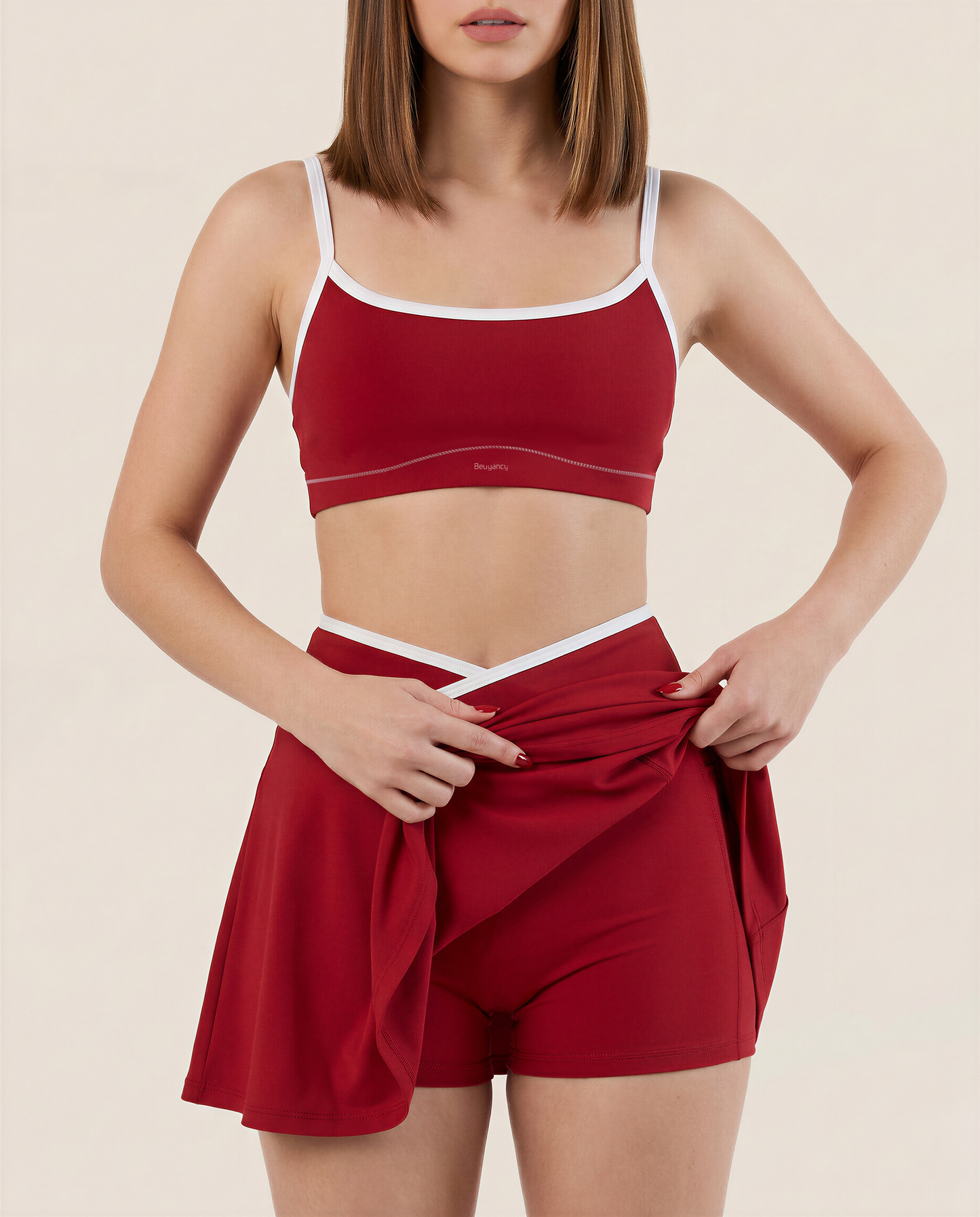 Muse Skirt in Cherry Red