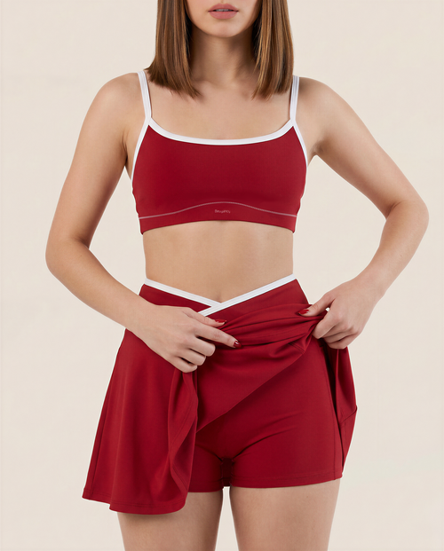 Load image 1 in gallery view. Muse Skirt in Cherry Red