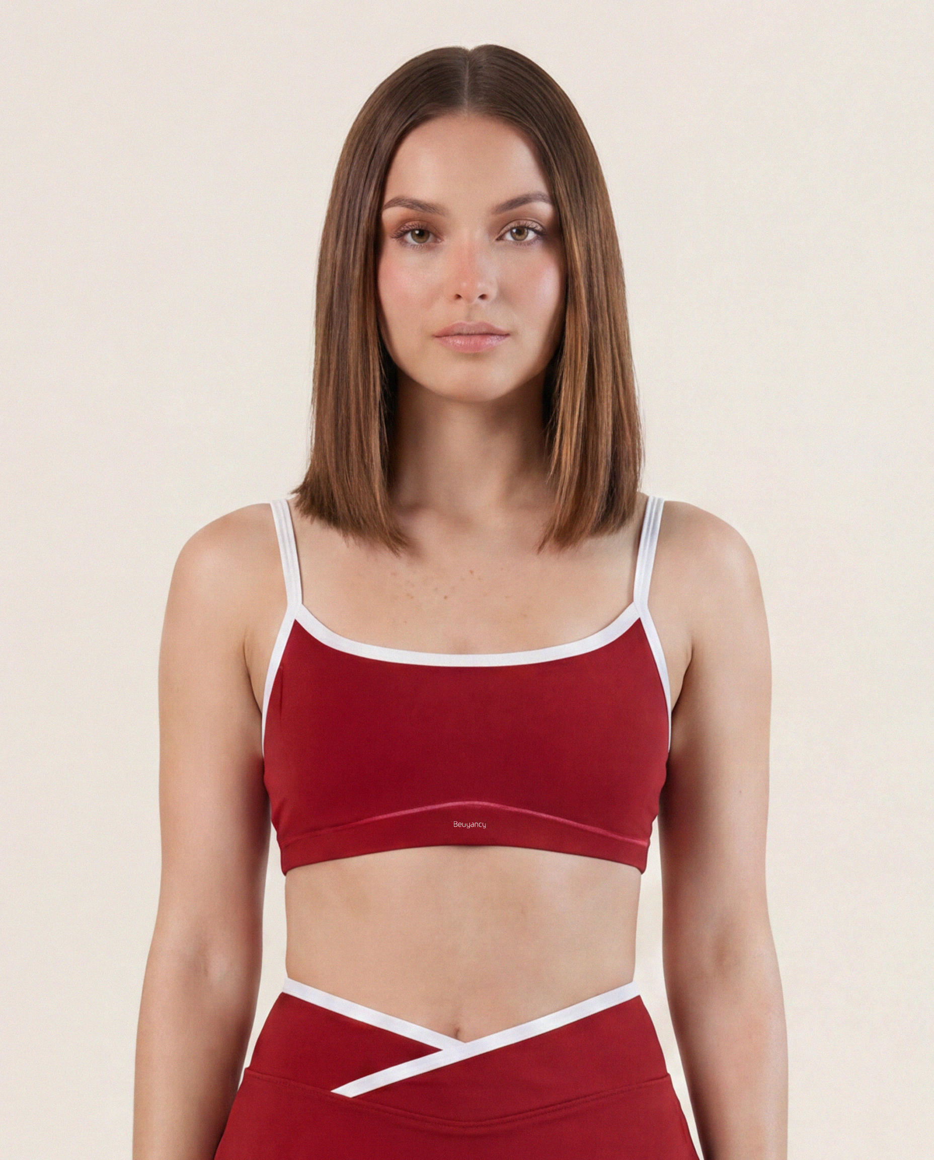 Muse Sports Bra in Cherry Red