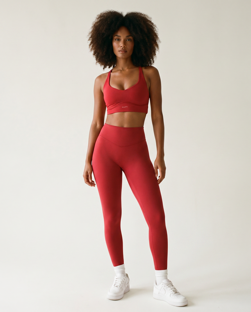 Load image 1 in gallery view. Sculpt Bra in Cherry Red