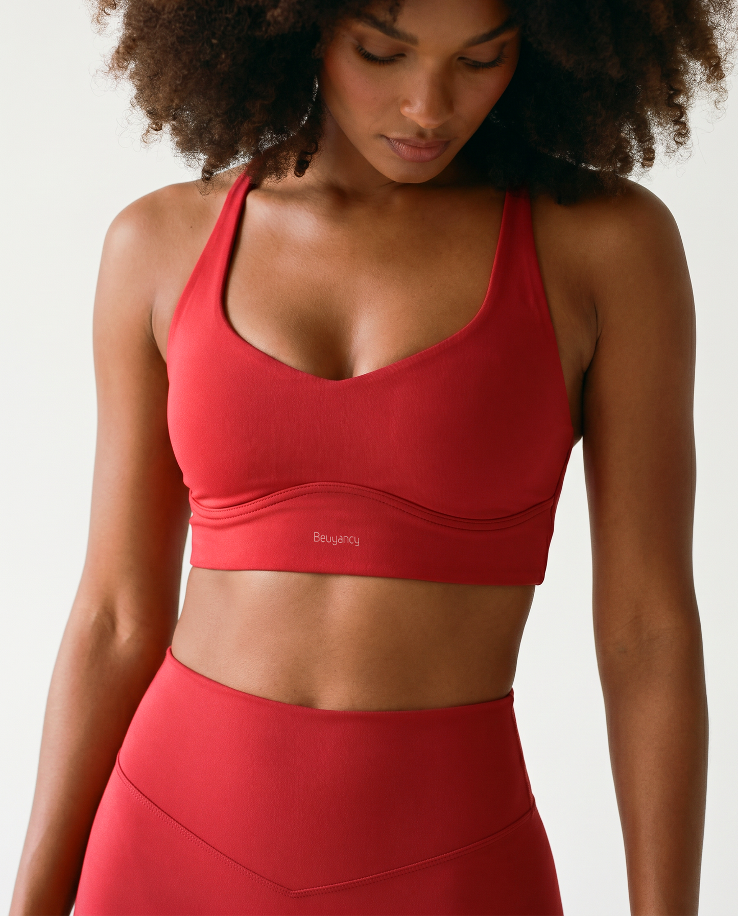 Sculpt Bra in Cherry Red
