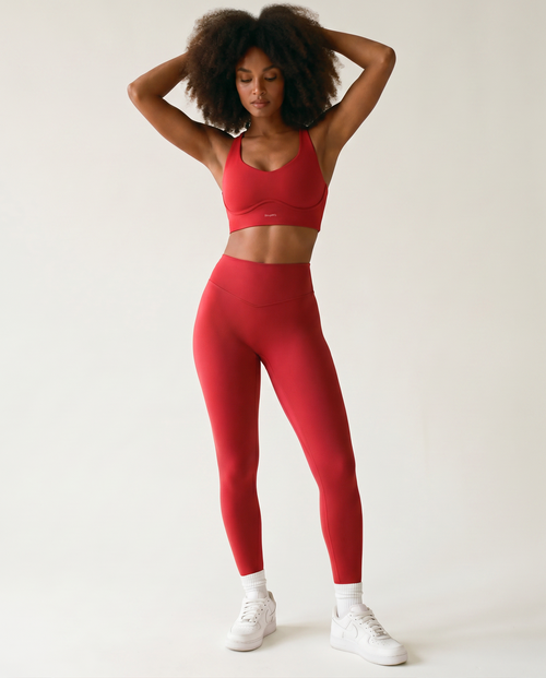 Load image 1 in gallery view. Sculpt Bra in Cherry Red