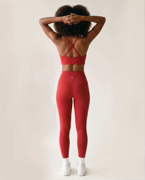Load image 1 in gallery view. Sculpt Bra in Cherry Red