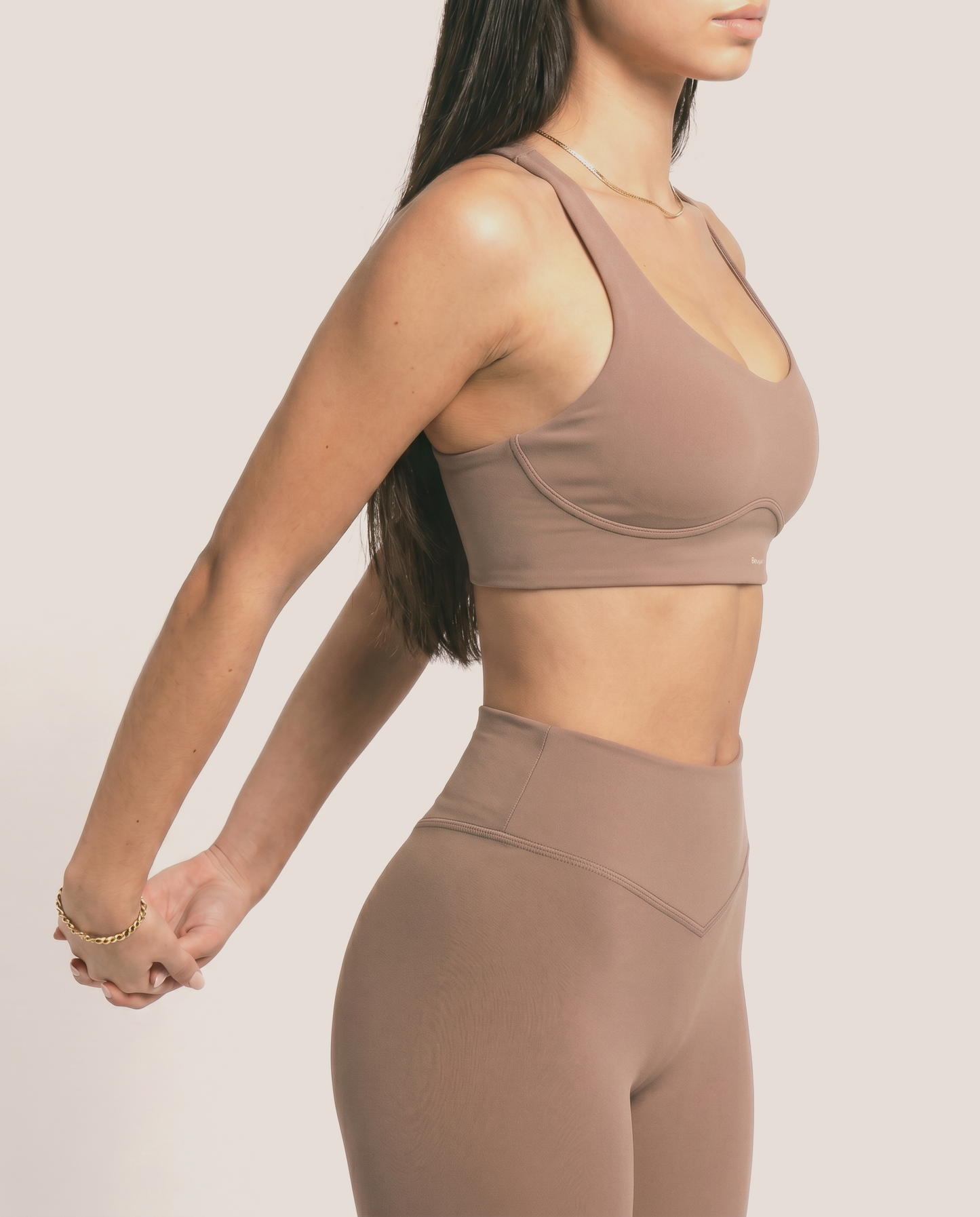 Sculpt Bra in Sandstone