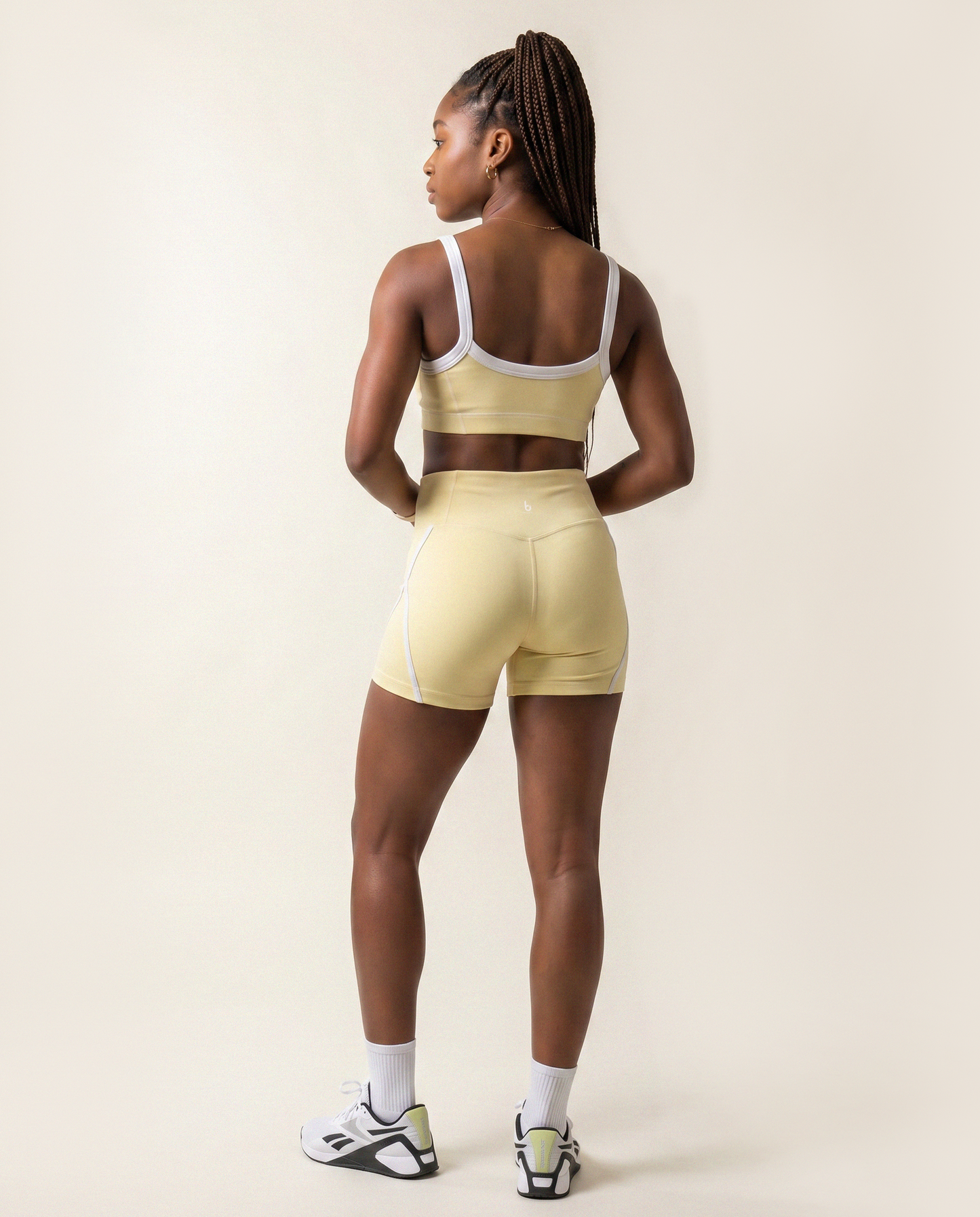 Serena Shorts in Soft Yellow