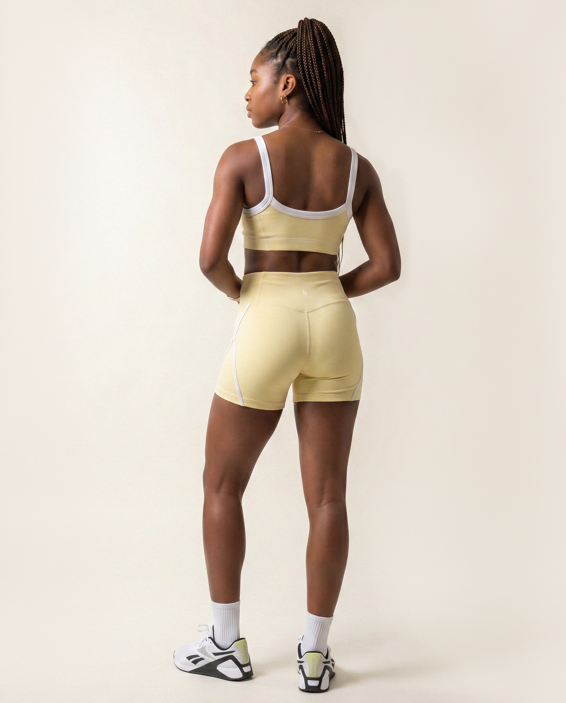 Serena Sports Bra in Soft Yellow