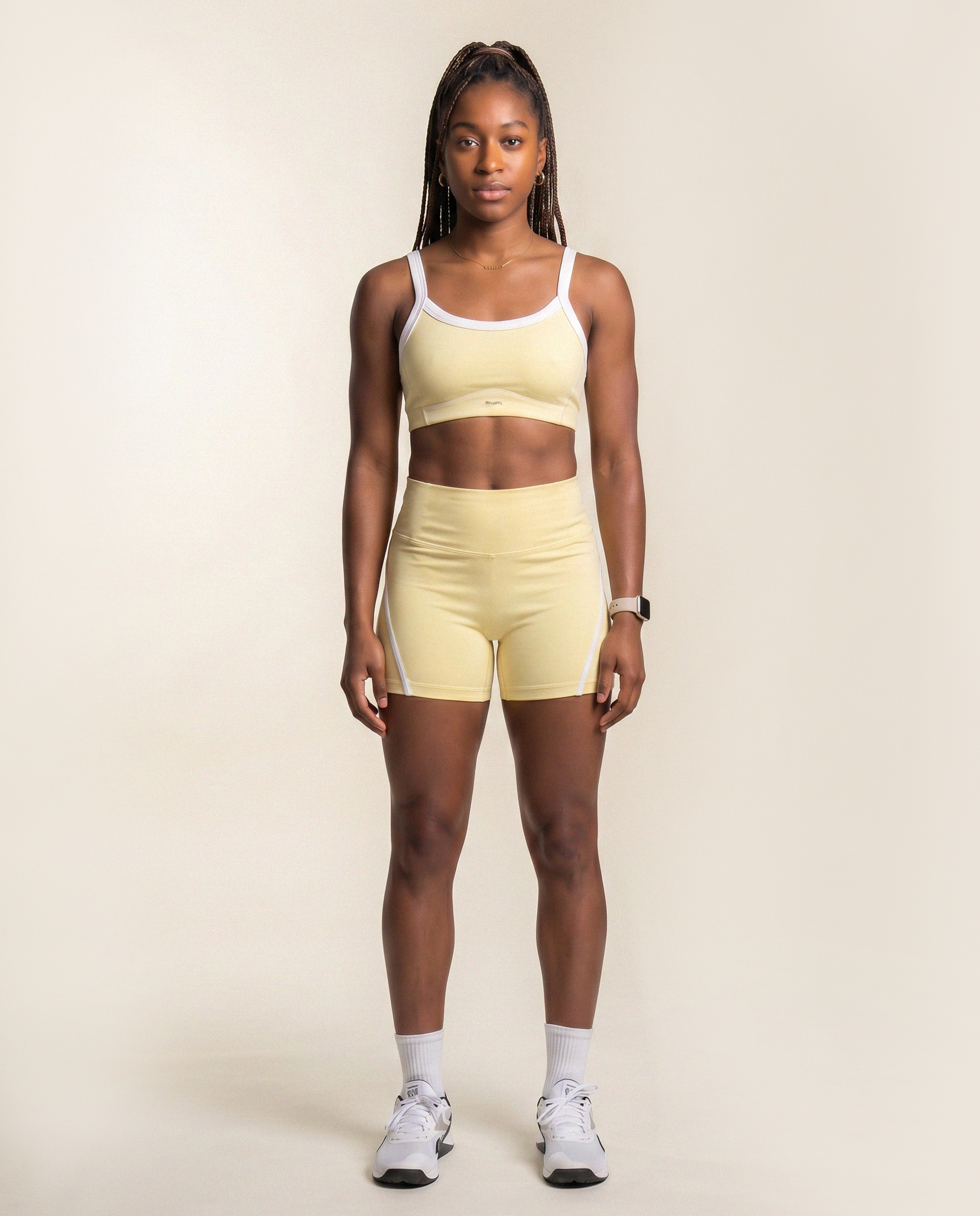Serena Shorts in Soft Yellow