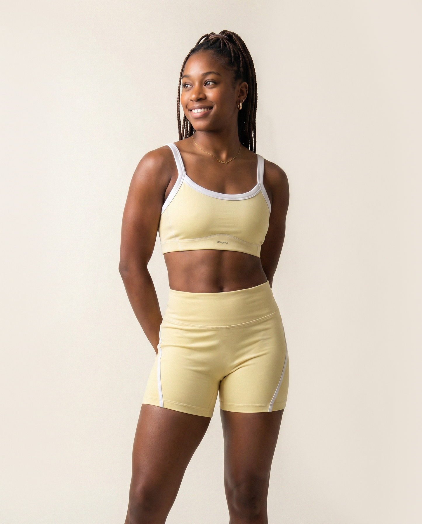 Serena Shorts in Soft Yellow