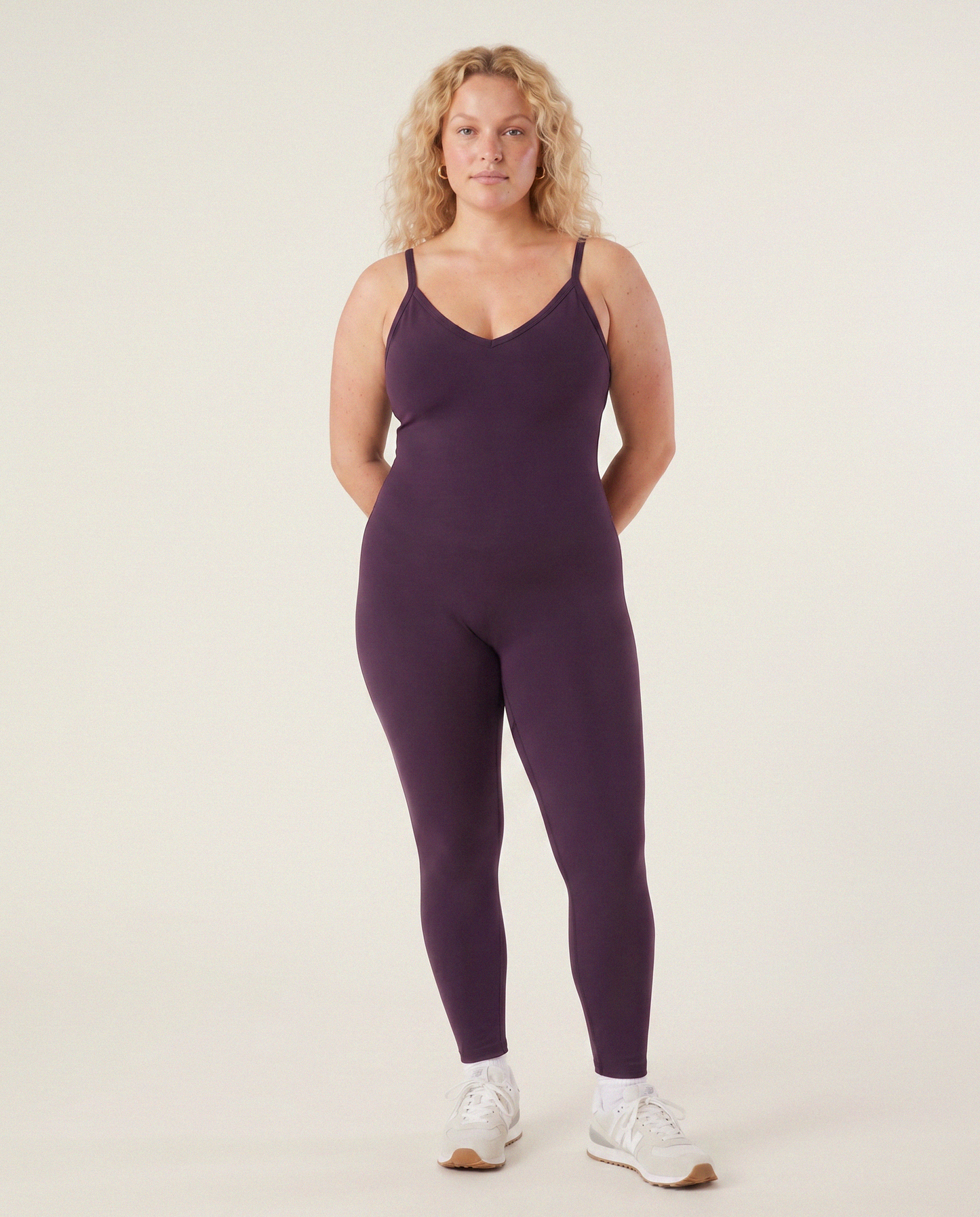 Venus Body Suit in Plum Wine