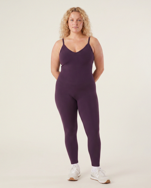 Load image 1 in gallery view. Venus Body Suit in Plum Wine