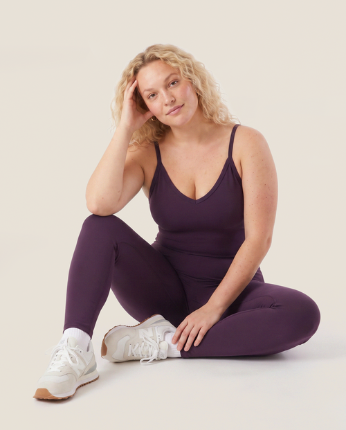 Load image 1 in gallery view. Venus Body Suit in Plum Wine