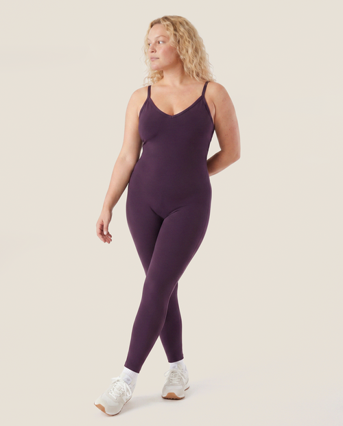 Load image 1 in gallery view. Venus Body Suit in Plum Wine
