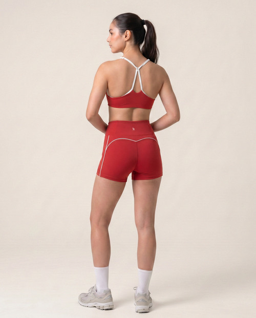 Load image 1 in gallery view. Flow Shorts in Cherry Red